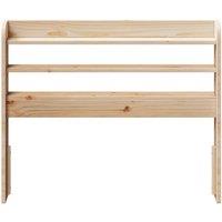 Berkfield Home Headboard with Shelves 100 cm Solid Wood Pine in Light Tan