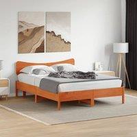 Berkfield Home Headboard Wax Brown 150 cm Solid Wood Pine