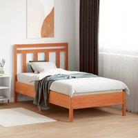 Berkfield Home Headboard Wax Brown 100 cm Solid Wood Pine