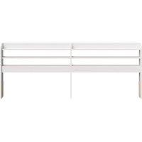 Berkfield Home Headboard with Shelves White 180 cm Solid Wood Pine