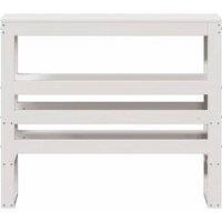 Berkfield Home Headboard with Shelves White 75 cm Solid Wood Pine