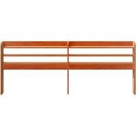 Berkfield Home Headboard with Shelves Wax Brown 200 cm Solid Wood Pine