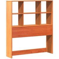 Berkfield Home Headboard with Storage Wax Brown 75 cm Solid Wood Pine