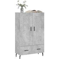 Berkfield Home Highboard Concrete Grey 69.5x31x115 cm Engineered Wood