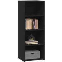Berkfield Home Highboard Black 45x41x124 cm Engineered Wood | Size: 45 x 41 x 124 cm
