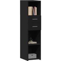 Berkfield Home Highboard Black 30x42.5x124 cm Engineered Wood