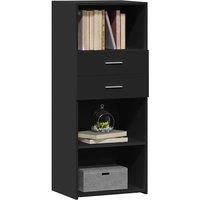 Berkfield Home Highboard Black 50x42.5x124 cm Engineered Wood
