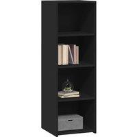 Berkfield Home Highboard Black 40x41x124 cm Engineered Wood | Size: 40 x 41 x 124 cm