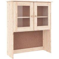 Berkfield Home Highboard ALTA 77x35x165 cm Solid Wood Pine in Light Tan | Size: 77 x 35 x 165 cm