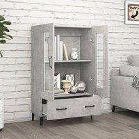 Berkfield Home Highboard Concrete Grey 70x31x115 cm Engineered Wood | Size: 70 x 31 x 115 cm