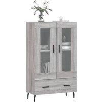 Berkfield Home Highboard Grey Sonoma 69.5x31x115 cm Engineered Wood