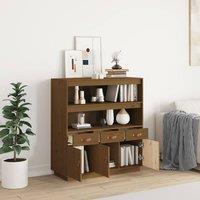 Berkfield Home Highboard Honey Brown 100x40x108.5 cm Solid Wood Pine