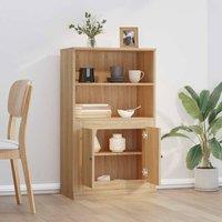 Berkfield Home Highboard Sonoma Oak 60x35.5x103.5 cm Engineered Wood in Light Tan