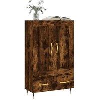 Berkfield Home Highboard Smoked Oak 69.5x31x115 cm Engineered Wood in Brown