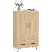 Berkfield Home Highboard Sonoma Oak 69.5x31x115 cm Engineered Wood in Natural