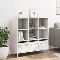 Berkfield Home Highboard White 101.5x39x103.5 cm Steel in White