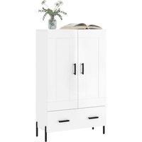 Berkfield Home Highboard High Gloss White 69.5x31x115 cm Engineered Wood