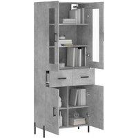 Berkfield Home Highboard Concrete Grey 69.5x34x180 cm Engineered Wood