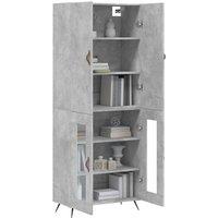 Berkfield Home Highboard Concrete Grey 69.5x34x180 cm Engineered Wood