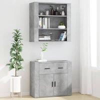 Berkfield Home Highboard Concrete Grey Engineered Wood