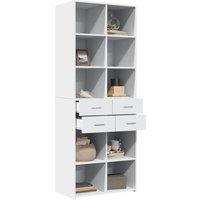 Berkfield Home Highboard White 70x42.5x185 cm Engineered Wood
