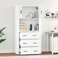 Berkfield Home Highboard White Engineered Wood