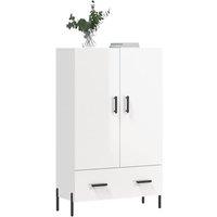 Berkfield Home Highboard High Gloss White 69.5x31x115 cm Engineered Wood