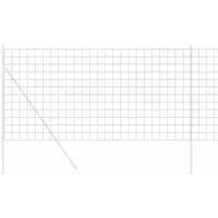 Berkfield Home Hexagon Fence 1.4x25 m Galvanised Steel in Silver