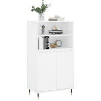 Berkfield Home Highboard White 60x36x110 cm Engineered Wood | Size: 60 x 36 x 110 cm