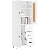 Berkfield Home Highboard White 69.5x34x180 cm Engineered Wood