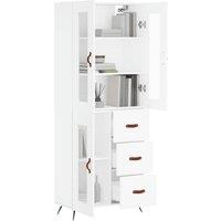 Berkfield Home Highboard White 69.5x34x180 cm Engineered Wood