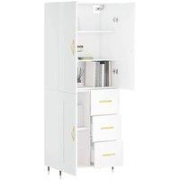 Berkfield Home Highboard White 69.5x34x180 cm Engineered Wood