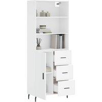 Berkfield Home Highboard White 69.5x34x180 cm Engineered Wood