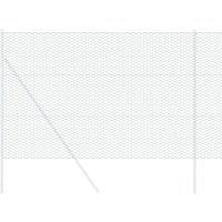 Berkfield Home Hexagon Fence Green 1.4x25 m Steel