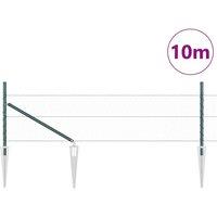 Berkfield Home Hexagon Fence Green 0.5x10 m Steel