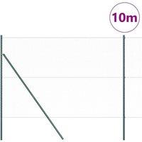Berkfield Home Hexagon Fence Green 1.5x10 m Steel