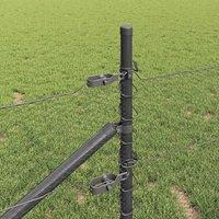 Berkfield Home Hexagon Fence Grey 0.4x100 m Steel
