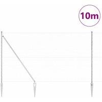 Berkfield Home Hexagon Fence 1.6x10 m Galvanised Steel in Silver
