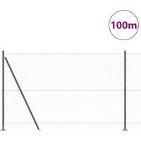 Berkfield Home Hexagon Fence Grey 1.5 x 100 m Steel