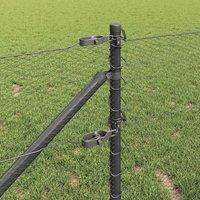 Berkfield Home Hexagon Fence Grey 0.6x100 m Steel