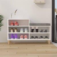 Berkfield Home Shoe Cabinet White 102x36x60 cm Engineered Wood | Size: 102 x 36 x 60 cm