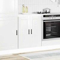 Berkfield Home Kitchen Base Cabinet Porto High Gloss White Engineered Wood