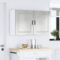 Berkfield Home Kitchen Wall Cabinets 2 pcs Porto Concrete Grey Engineered Wood