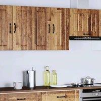 Berkfield Home Kitchen Wall Cabinet Lucca Old Wood Engineered Wood in Brown