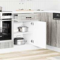 Berkfield Home Kitchen Base Cabinet Kalmar Grey Sonoma Engineered Wood