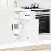 Berkfield Home Kitchen Base Cabinet Kalmar High Gloss White Engineered Wood