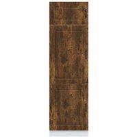 Berkfield Home Kitchen Cupboard Kalmar Smoked Oak Engineered Wood in Brown