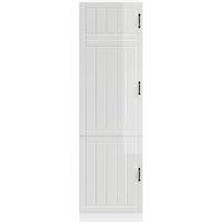 Berkfield Home Kitchen Cupboard Lucca High Gloss White Engineered Wood