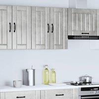 Berkfield Home Kitchen Wall Cabinet Lucca Concrete Grey Engineered Wood