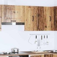 Berkfield Home Kitchen Wall Cabinet Kalmar Old Wood Engineered Wood in Brown